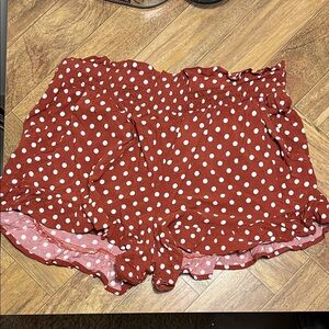 Polka Dot Ruffle Women Shorts